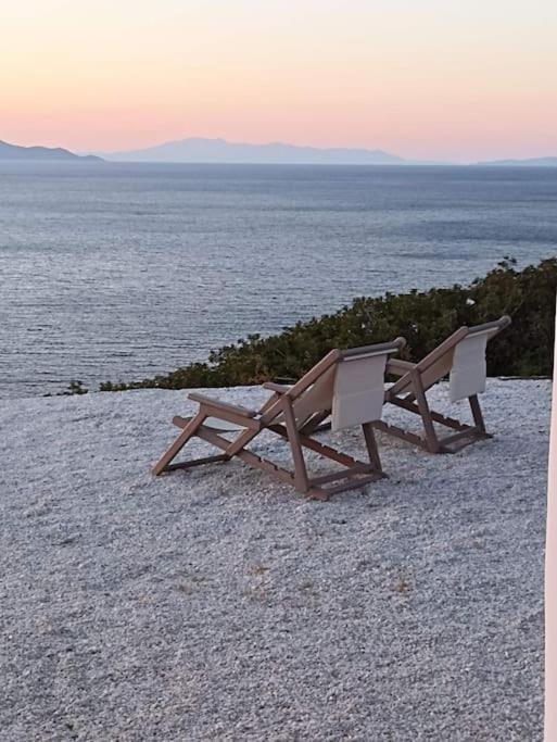 C & C _ Cycladic House With Endless Sea View Villa Ermoupoli Eksteriør billede